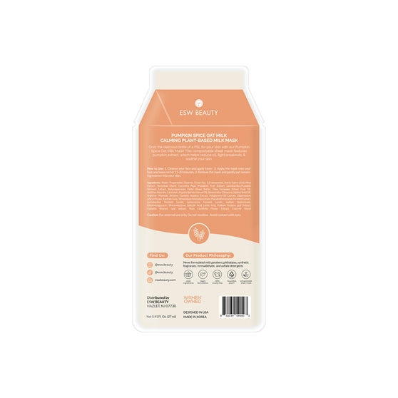 Pumpkin Spice Oat Milk Calming Plant-Based Milk Mask