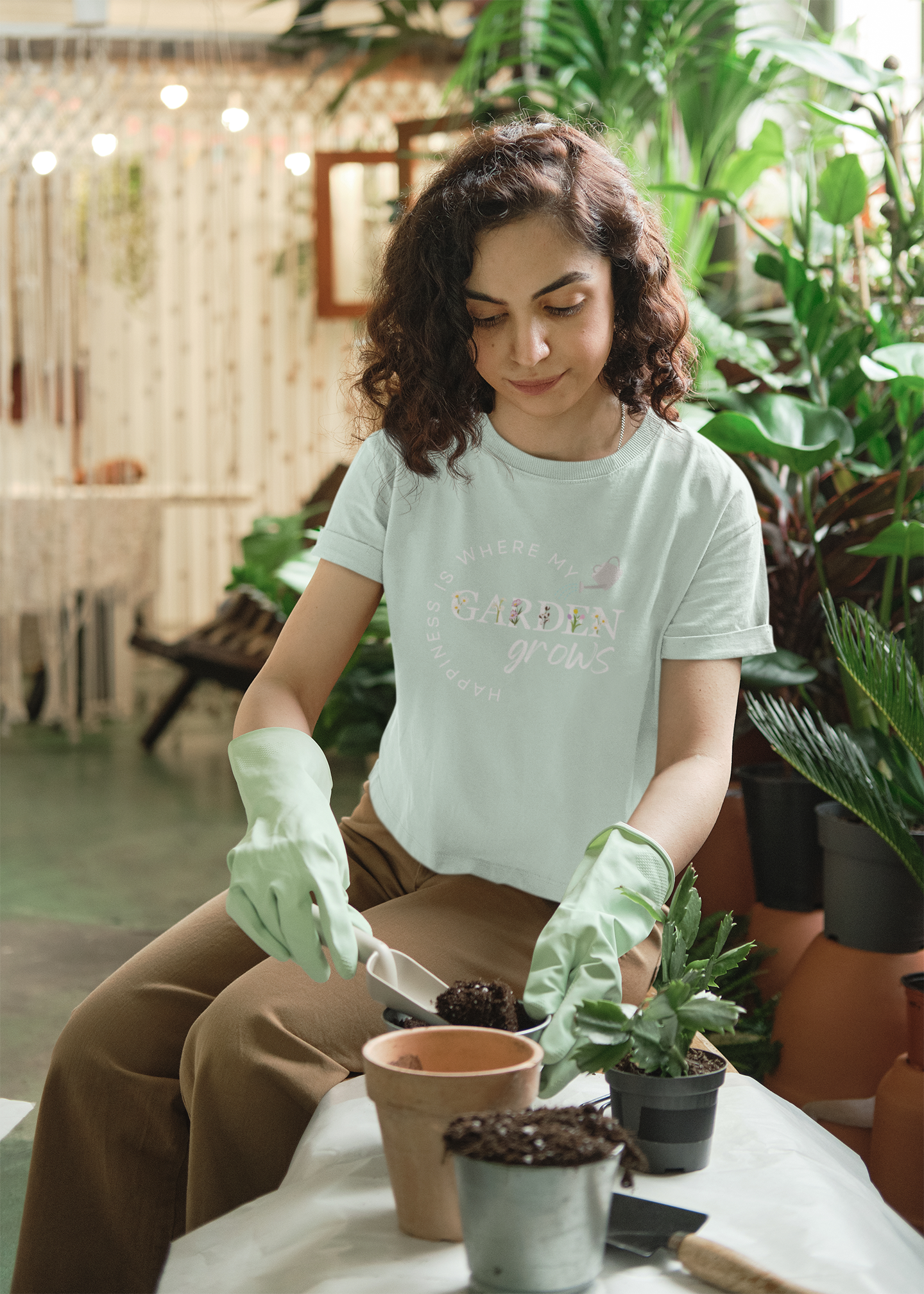 Happiness is Where My Garden Grows Unisex T-shirt (FREE SHIPPING!)