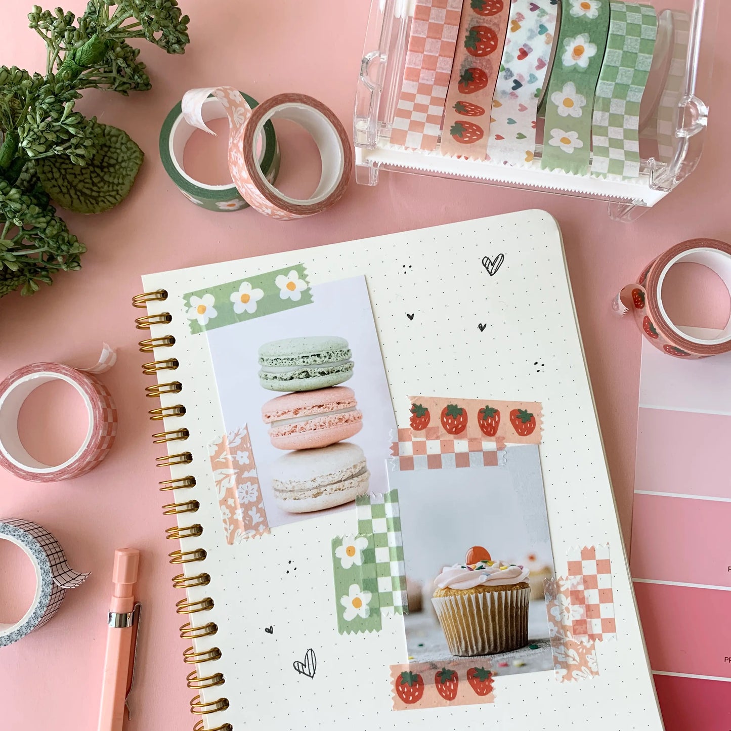 Pink Checkerboard Washi Tape