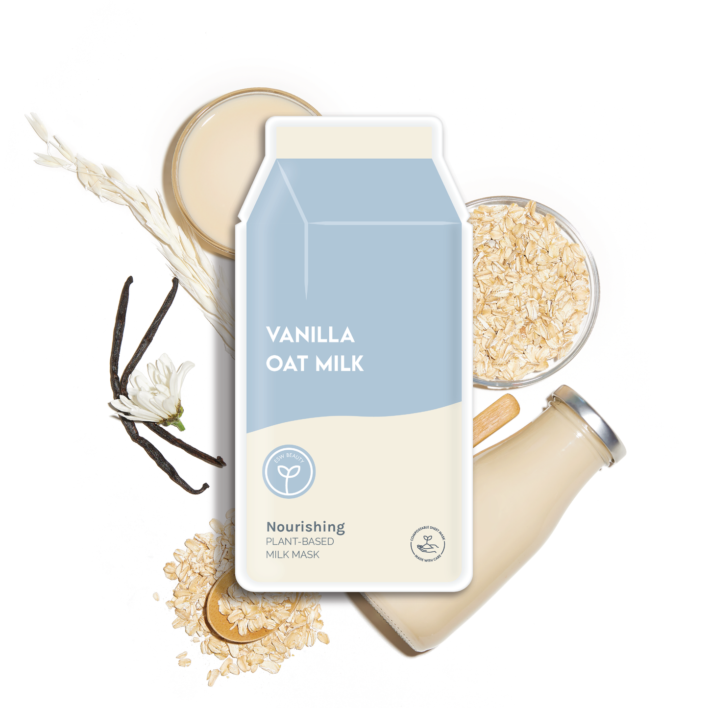 Vanilla Oat Milk Nourishing Plant-Based Milk Sheet Mask